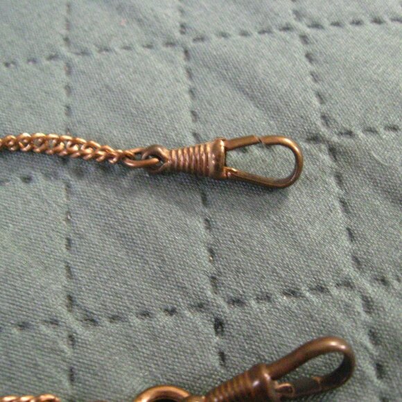 Vintage Gold Patina Hanging Chain 14" - Picture 7 of 8